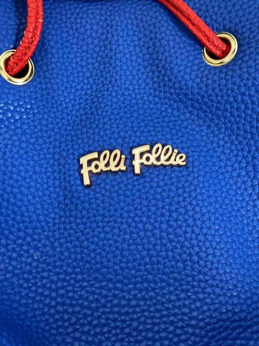 Folli Follie Handbag Leather BLU Solid 5