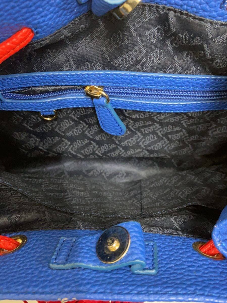 Folli Follie Handbag Leather BLU Solid 6