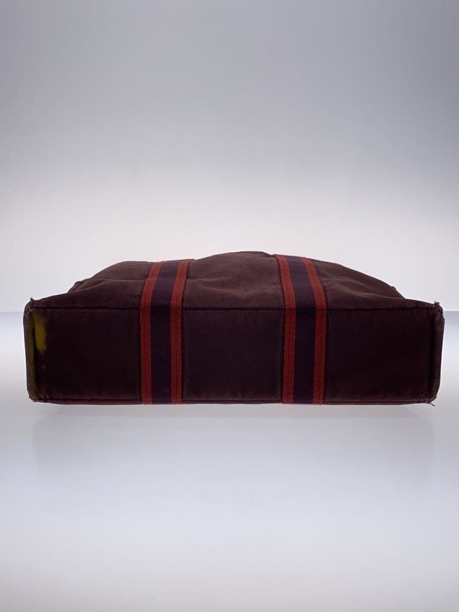 HERMES Tote Bag Canvas BRD Fourre-Tout MM With Wear 4