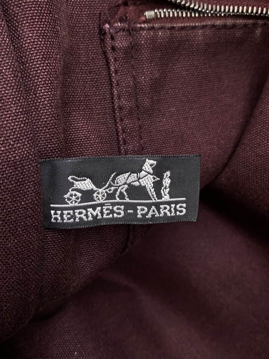 HERMES Tote Bag Canvas BRD Fourre-Tout MM With Wear 5