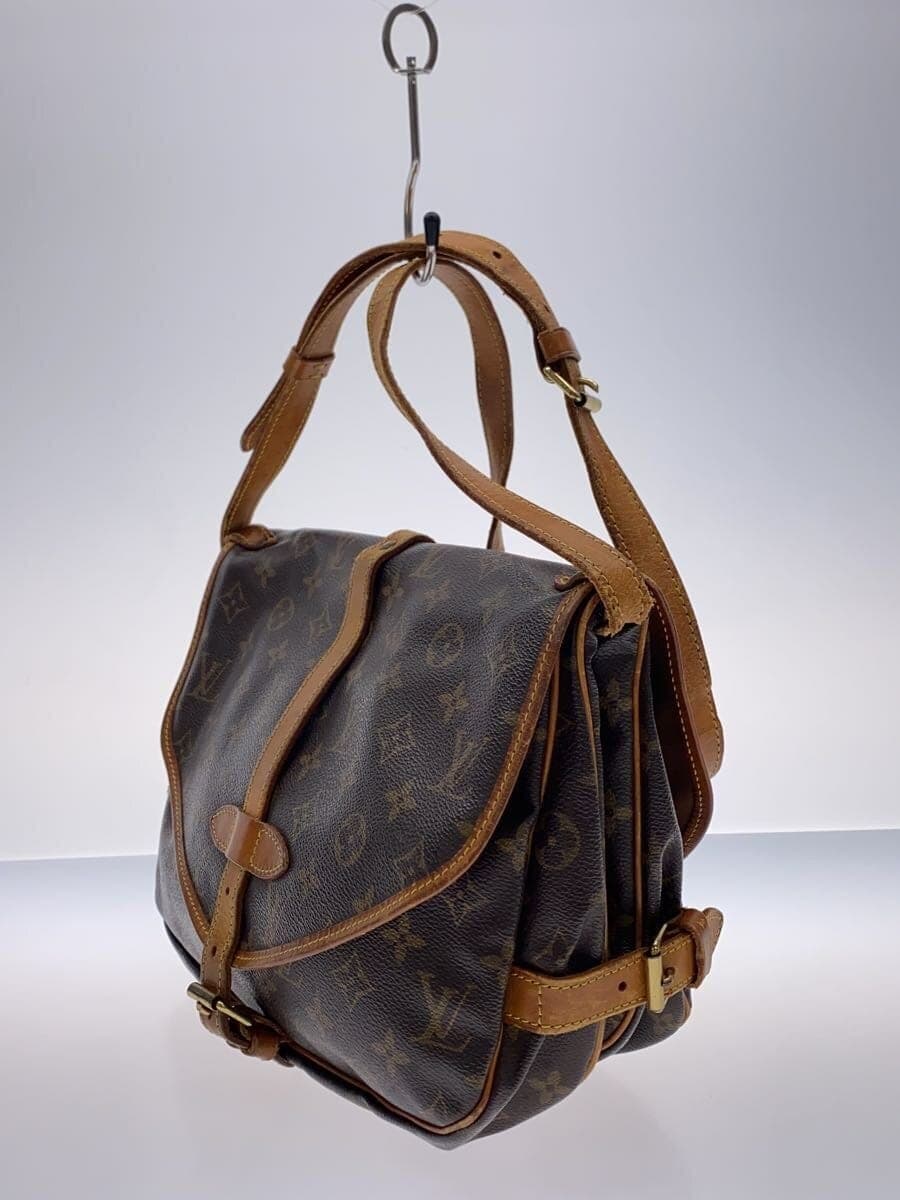LOUIS VUITTON1)Saumur 30_Monogram Canvas PVC BRW 2