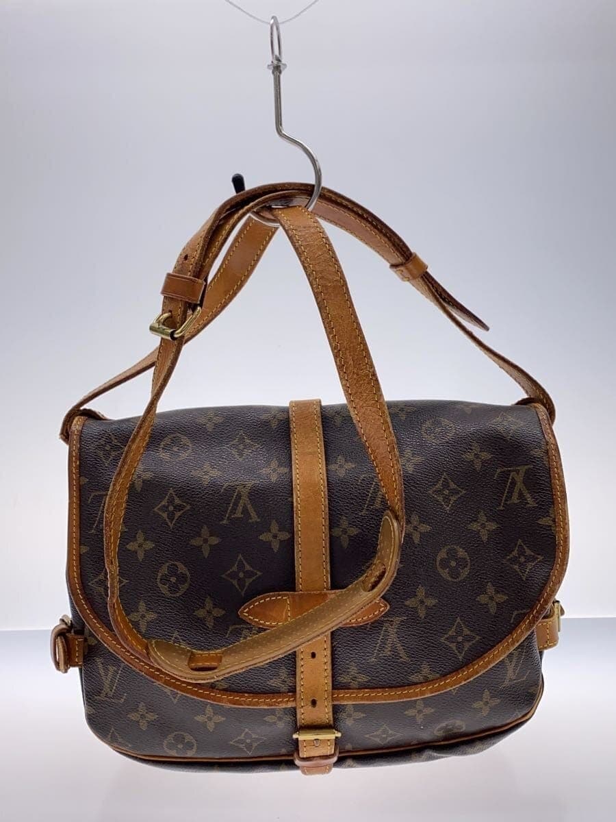 LOUIS VUITTON1)Saumur 30_Monogram Canvas PVC BRW 3