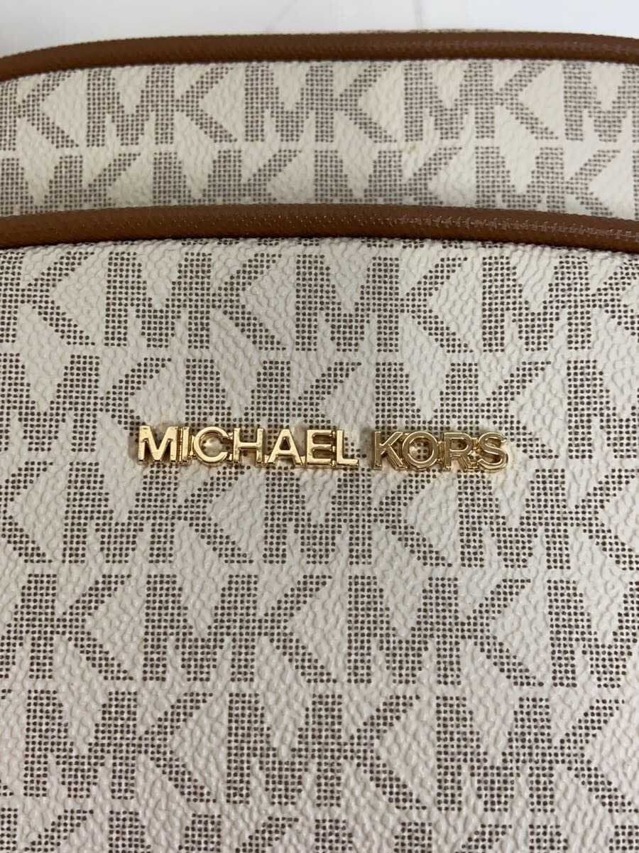 MICHAEL KORS Shoulder Bag PVC WHT All Over Pattern 5