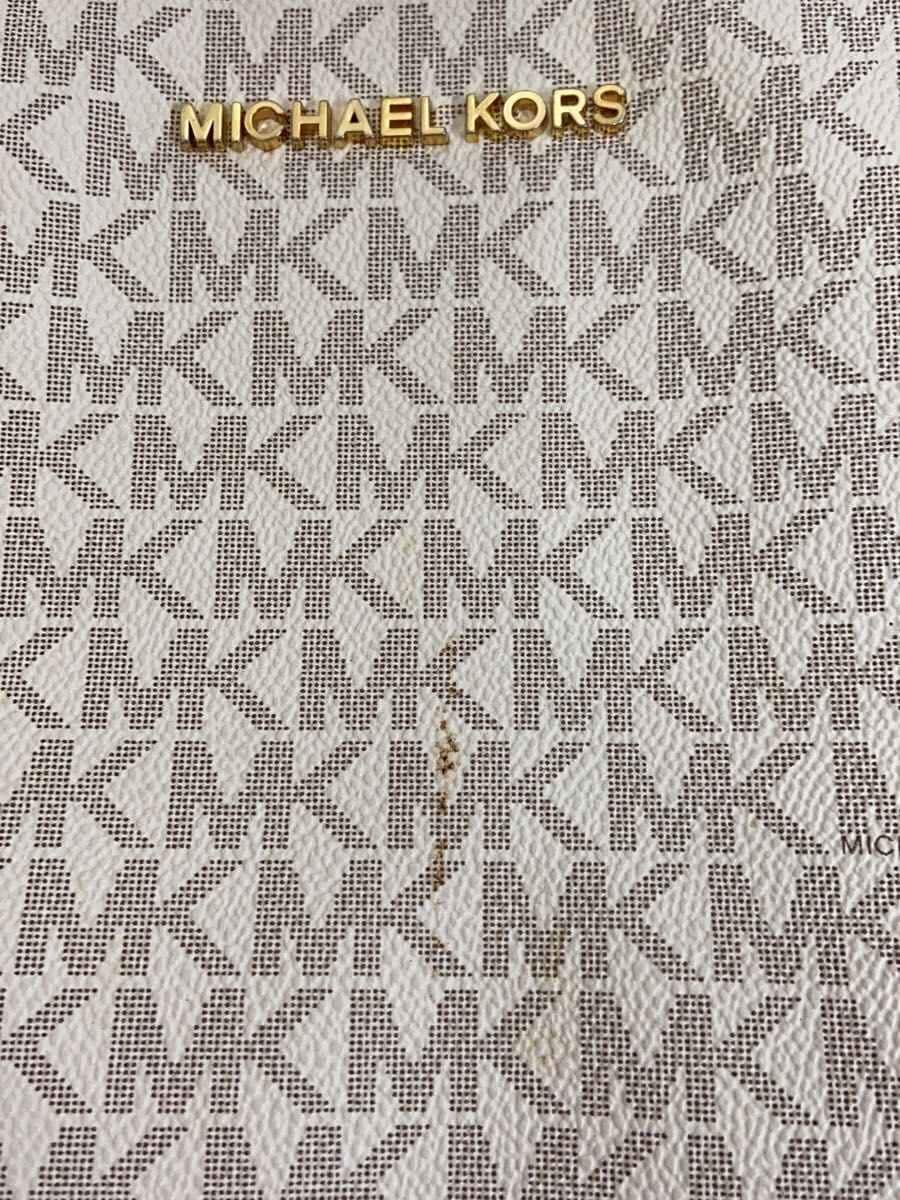 MICHAEL KORS Shoulder Bag PVC WHT All Over Pattern 7