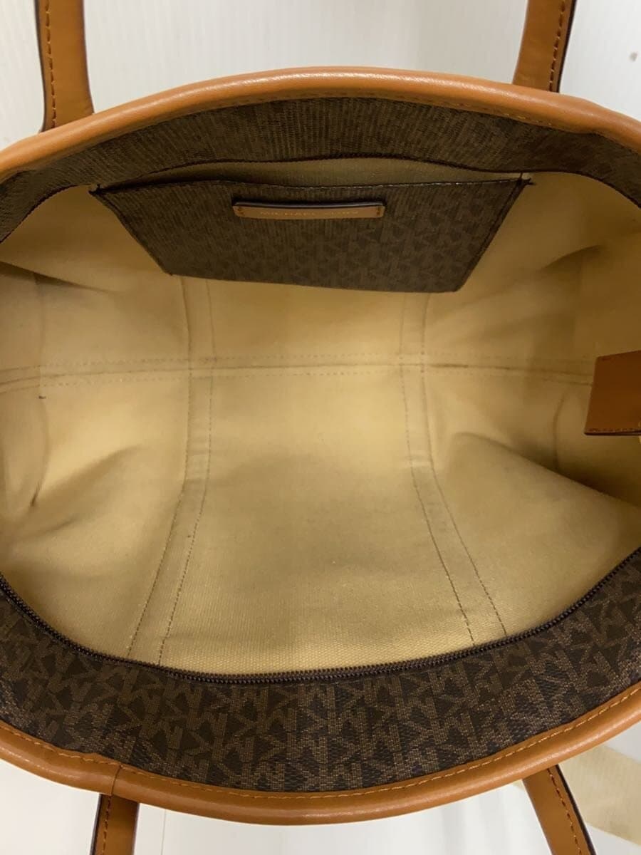 MICHAEL KORS Tote Bag PVC BRW All Over Pattern 6