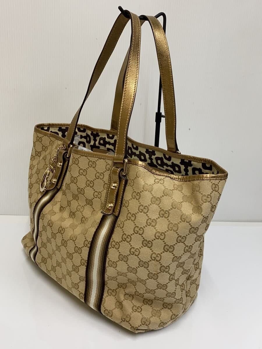 GUCCI Tote Bag_Sherry _GG Canvas WHT 2