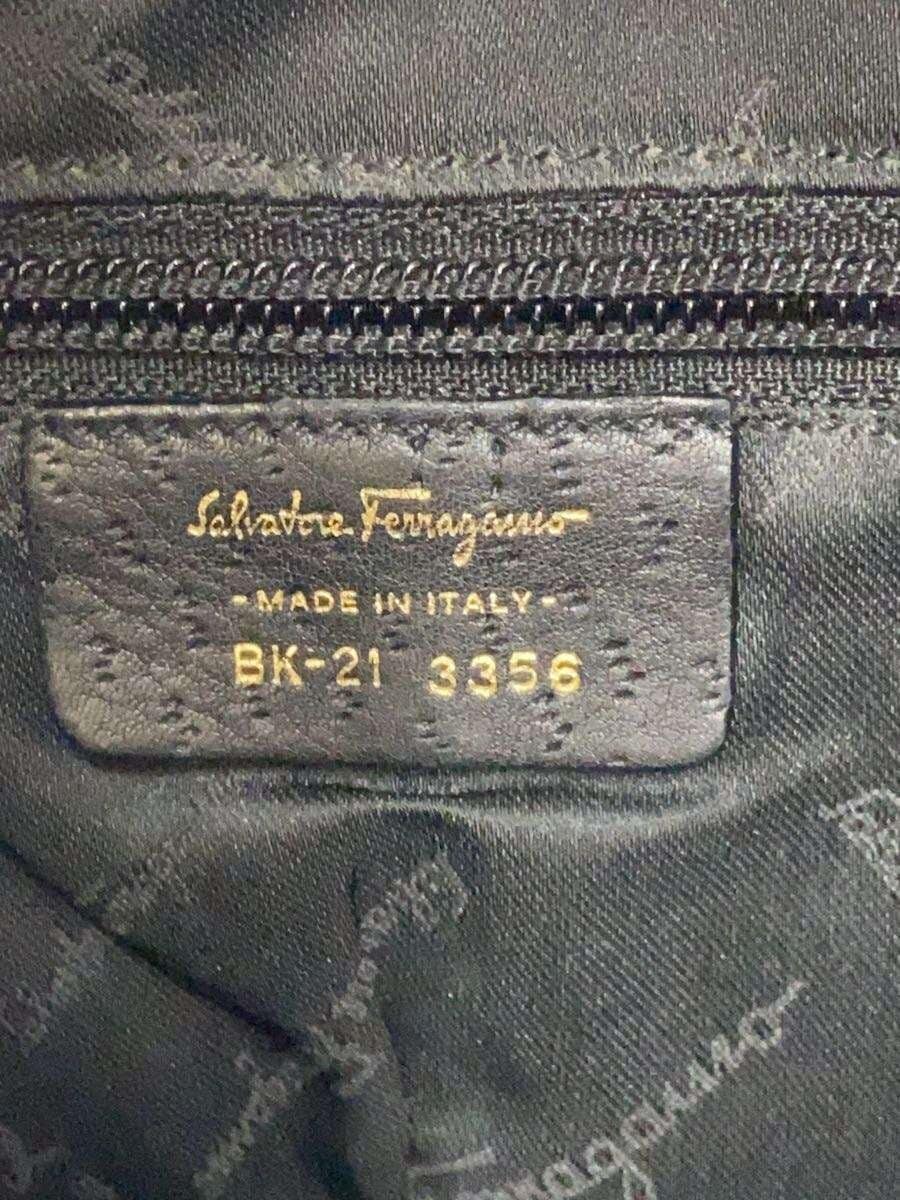 Salvatore Ferragamo Handbag Leather BLK BK-21 3356 5