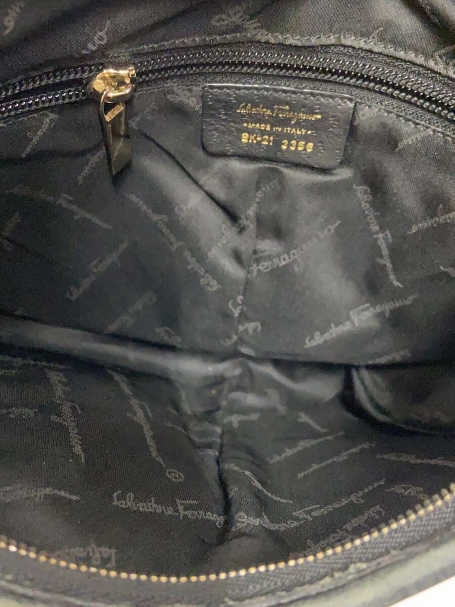 Salvatore Ferragamo Handbag Leather BLK BK-21 3356 6