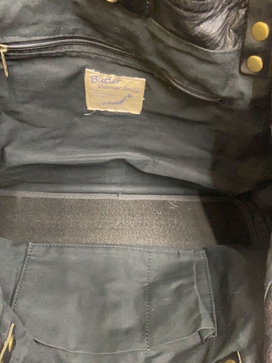 Butler Verner Sails Tote Bag Horsehide BLK 6