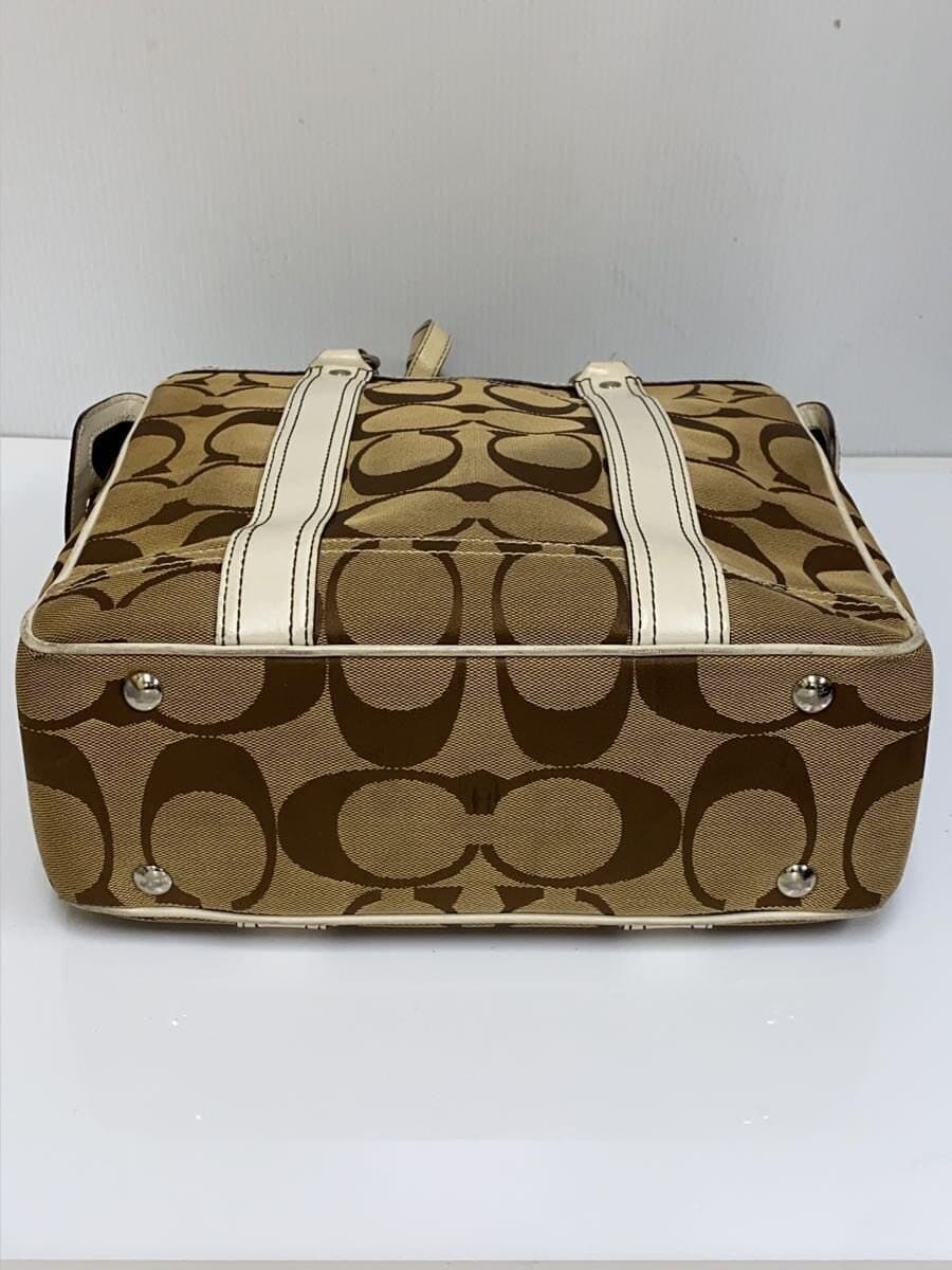 COACH Handbag BEG All Over Pattern 6245 4