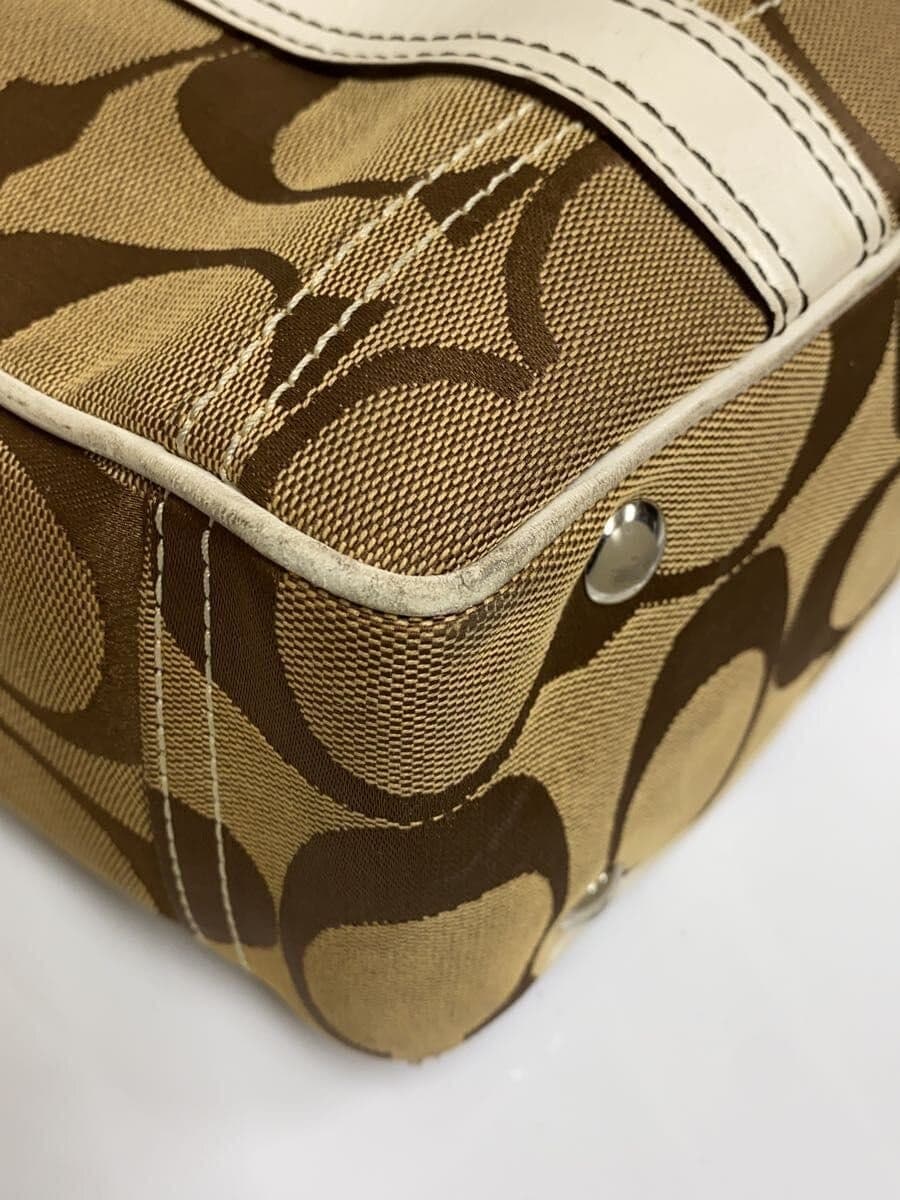 COACH Handbag BEG All Over Pattern 6245 7