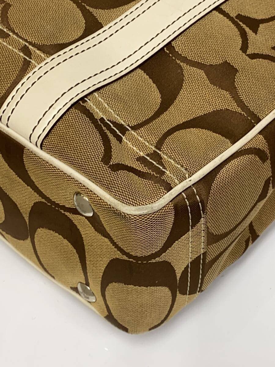 COACH Handbag BEG All Over Pattern 6245 8