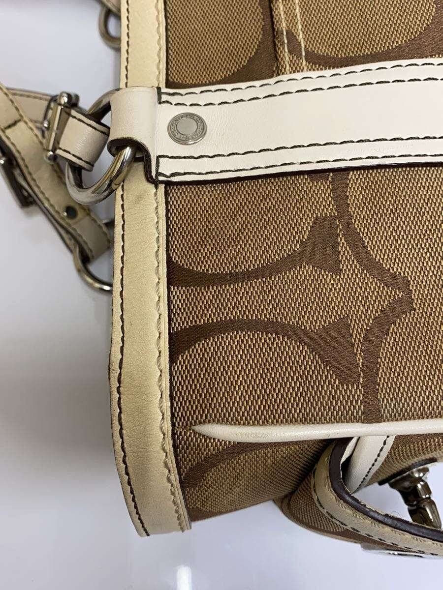 COACH Handbag BEG All Over Pattern 6245 9