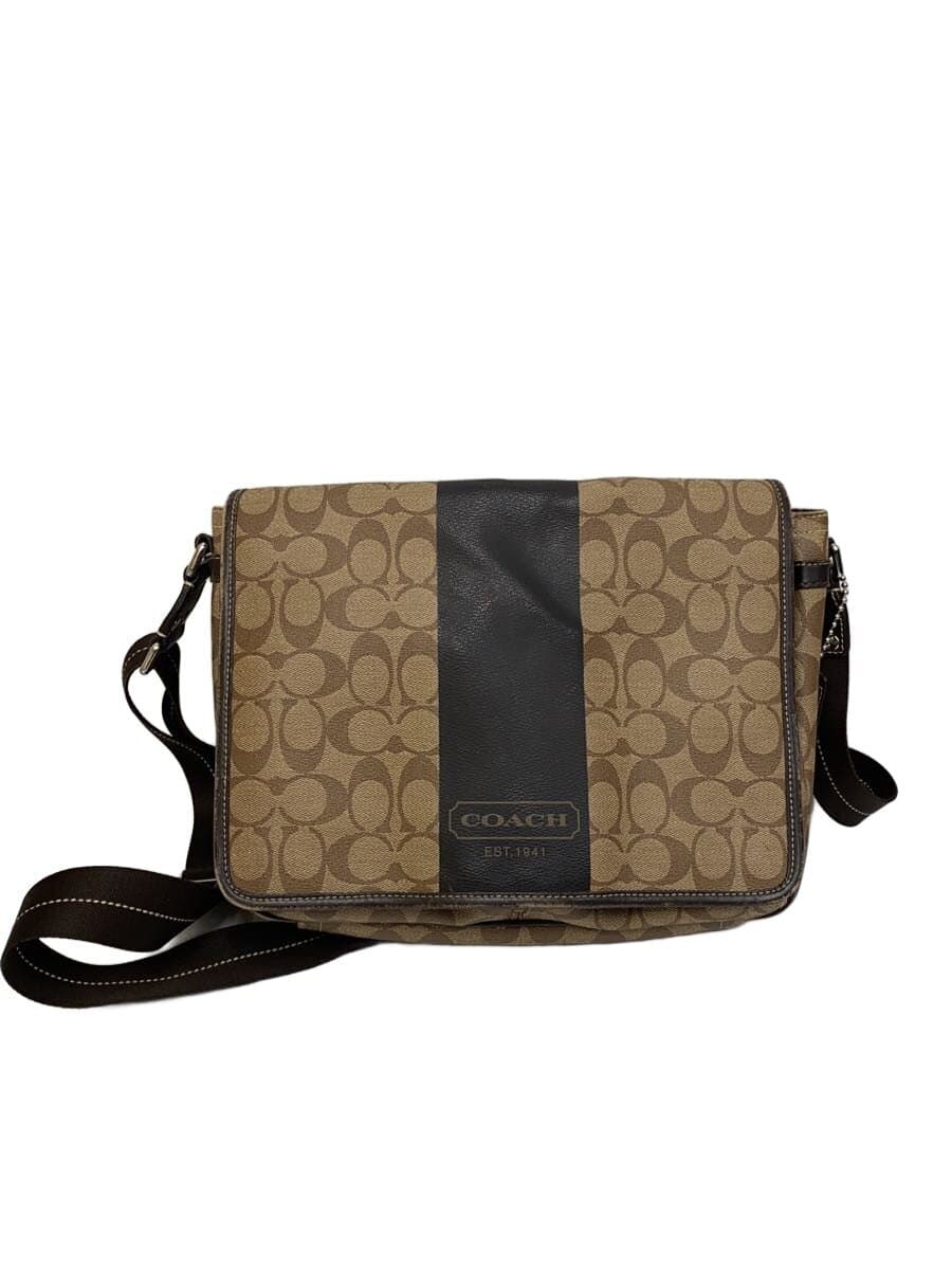 COACH Shoulder Bag_Signature BEG All Over Pattern