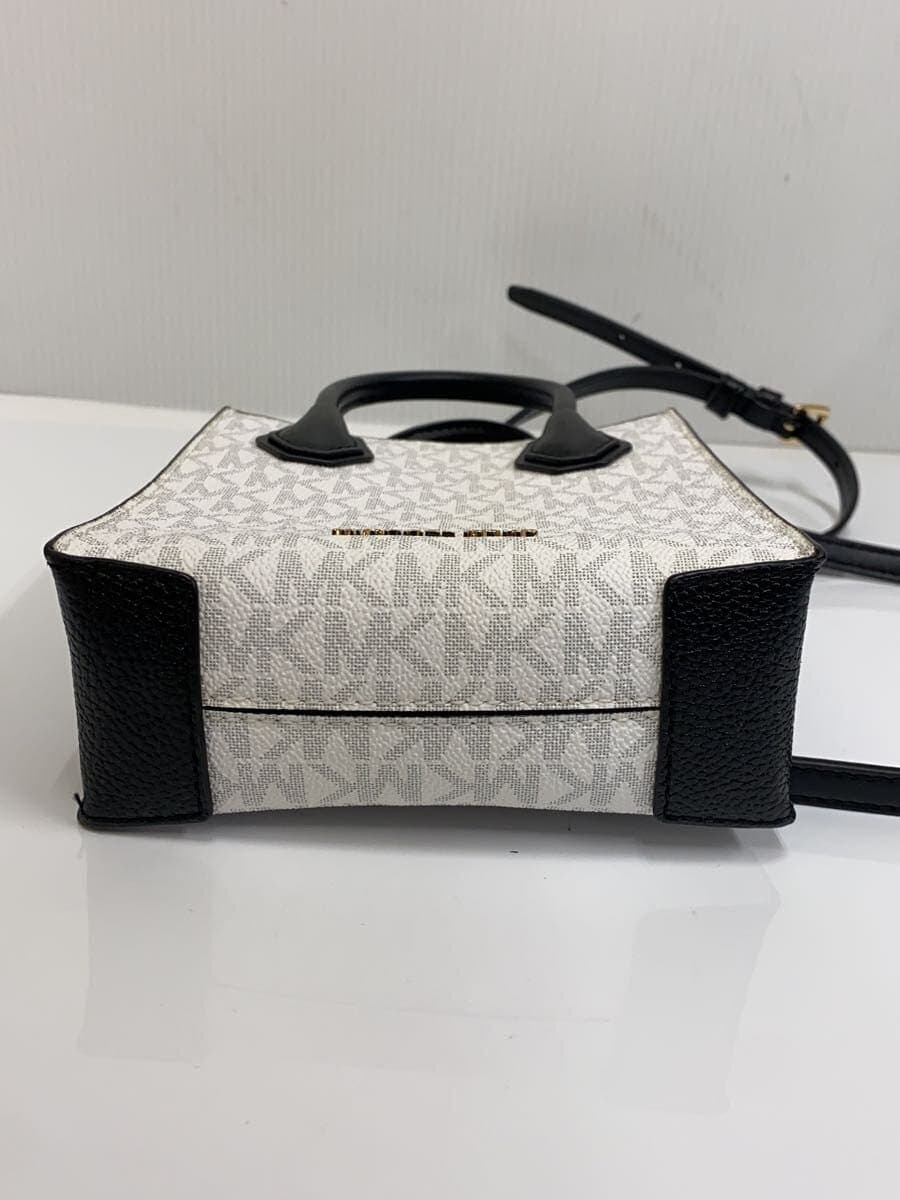 MICHAEL KORS Shoulder Bag Leather WHT All Over Pattern 4