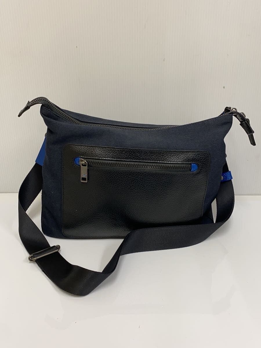 LANVIN en Bleu Shoulder Bag NVY 3