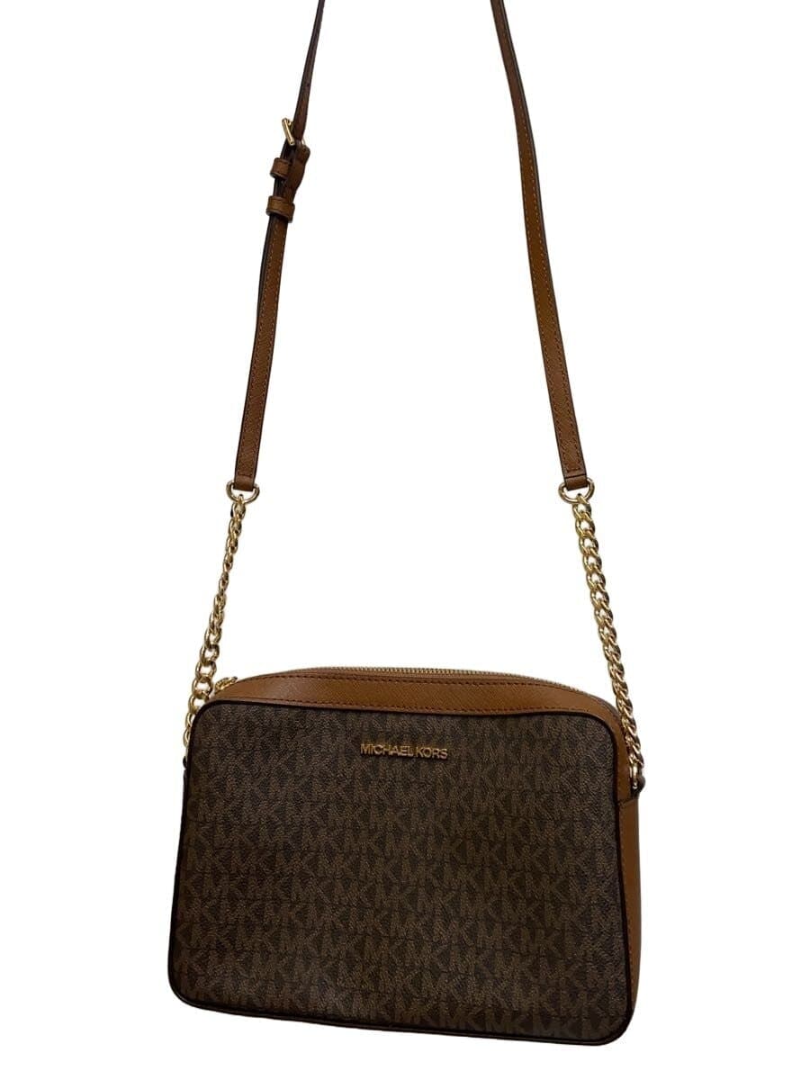 MICHAEL KORS shoulder bag leather BRW all-over pattern CE-1912