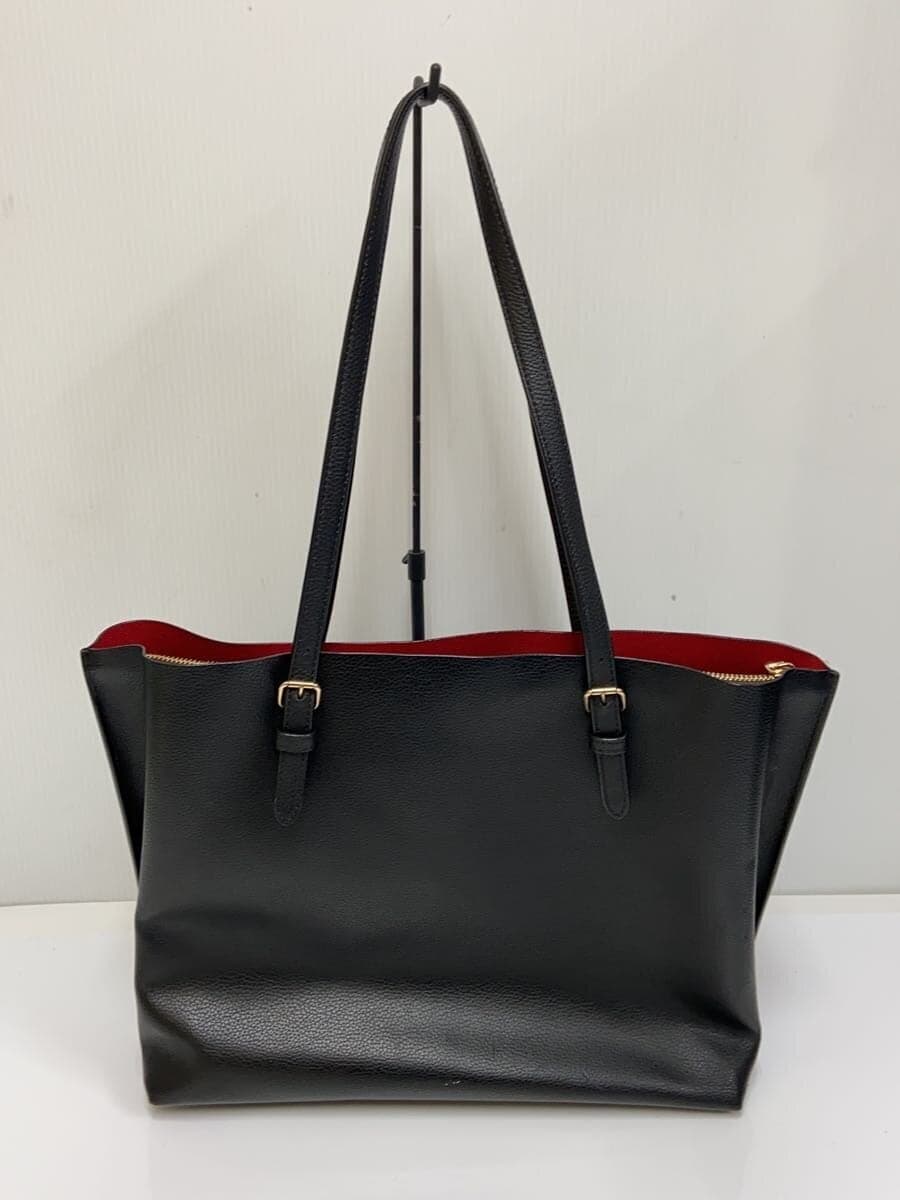 COACH Molly Tote Leather BLK 1671 3