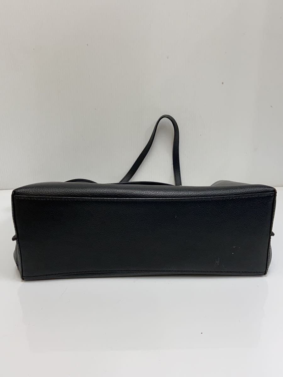 COACH Molly Tote Leather BLK 1671 4