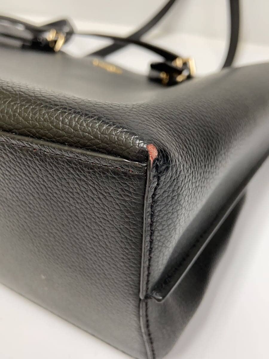 COACH Molly Tote Leather BLK 1671 7