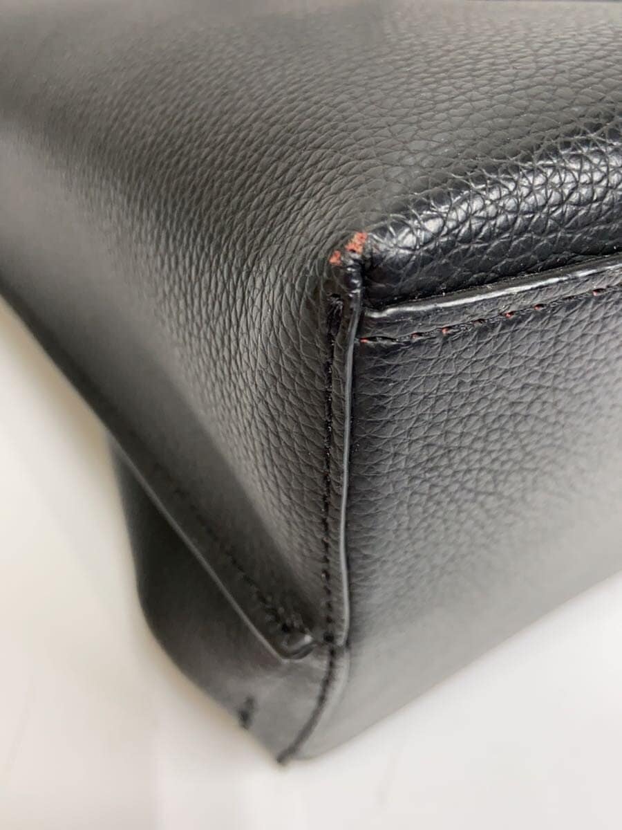 COACH Molly Tote Leather BLK 1671 8