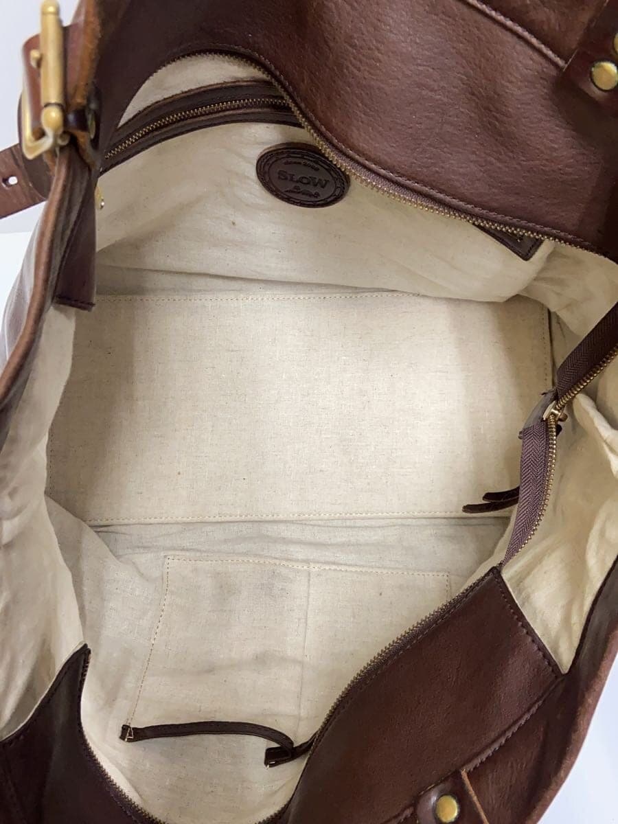 SLOW Tote Bag Leather BRW 6