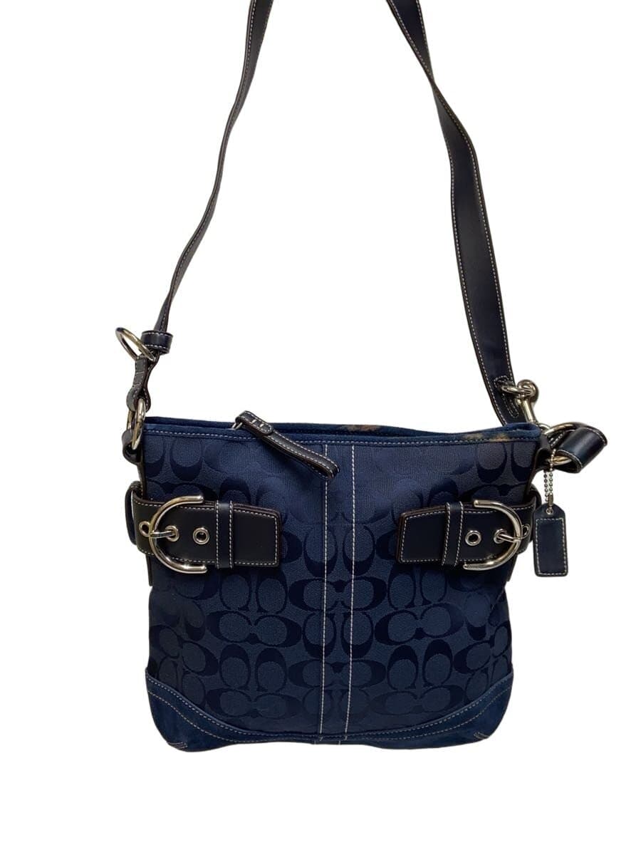 COACH Shoulder Bag -- NVY Allover Pattern J05K-3574