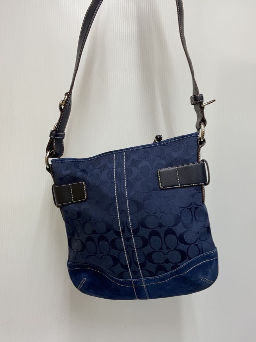 COACH Shoulder Bag -- NVY Allover Pattern J05K-3574 3