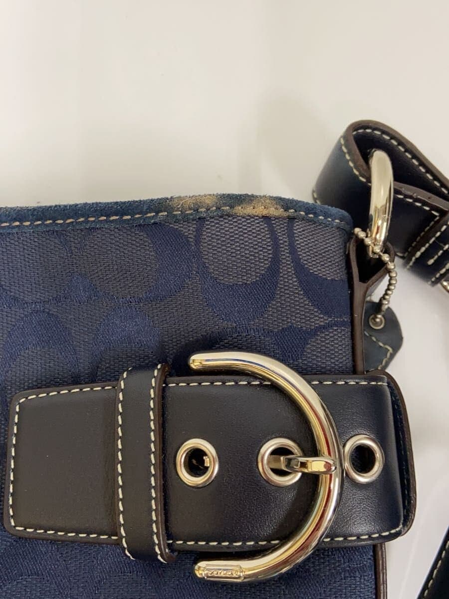 COACH Shoulder Bag -- NVY Allover Pattern J05K-3574 8