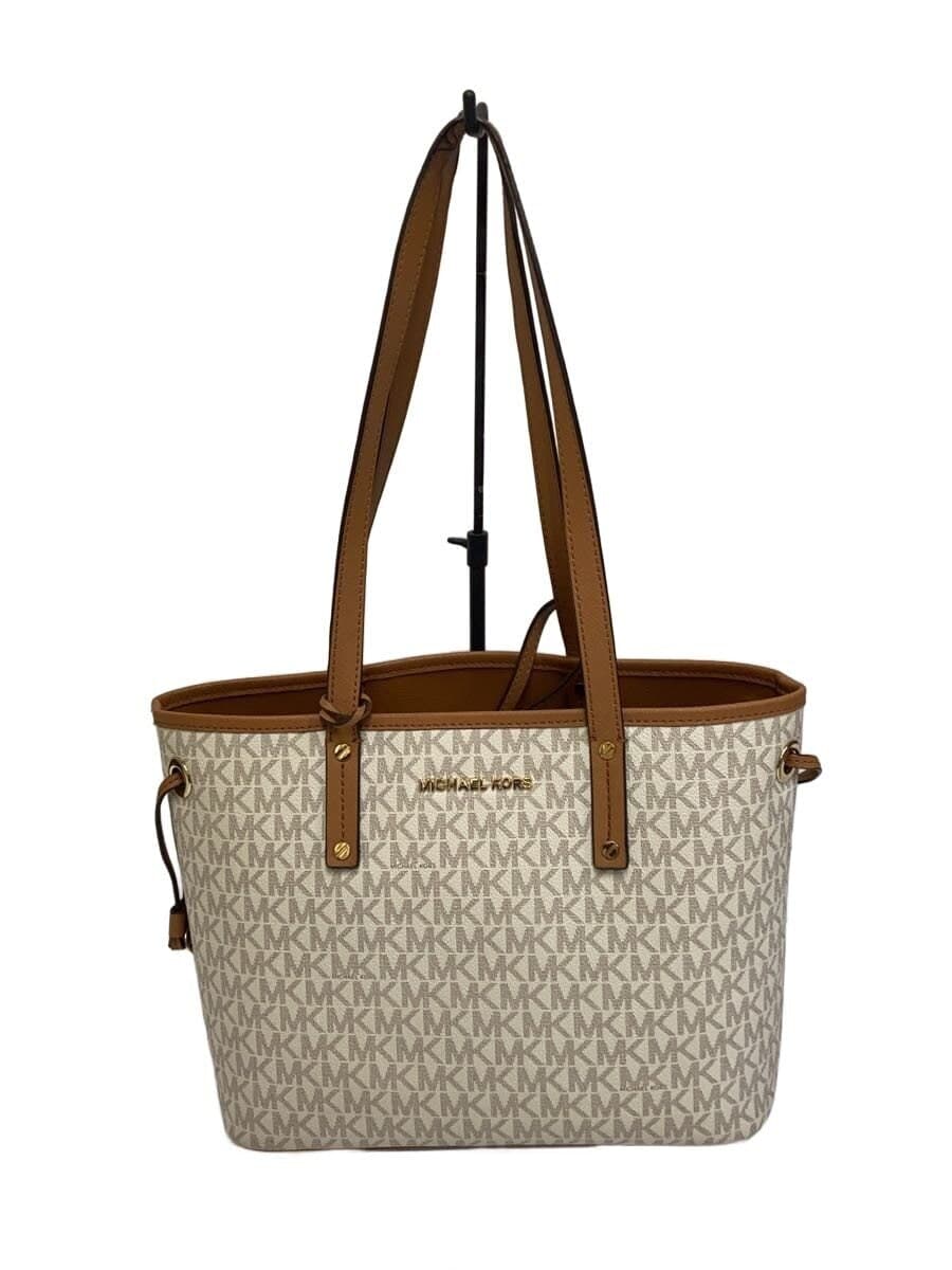 MICHAEL KORS handbag leather WHT all-over pattern DI-1805