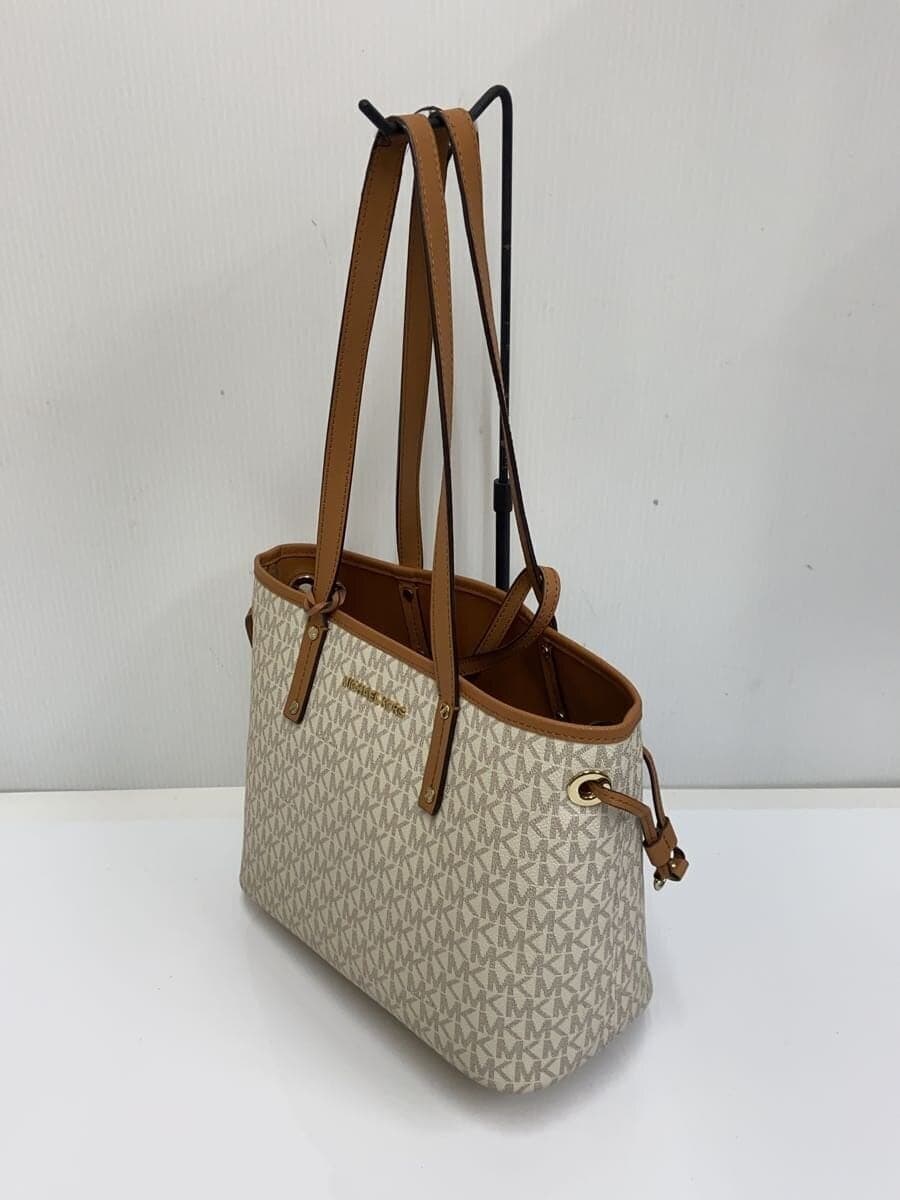 MICHAEL KORS handbag leather WHT all-over pattern DI-1805 2