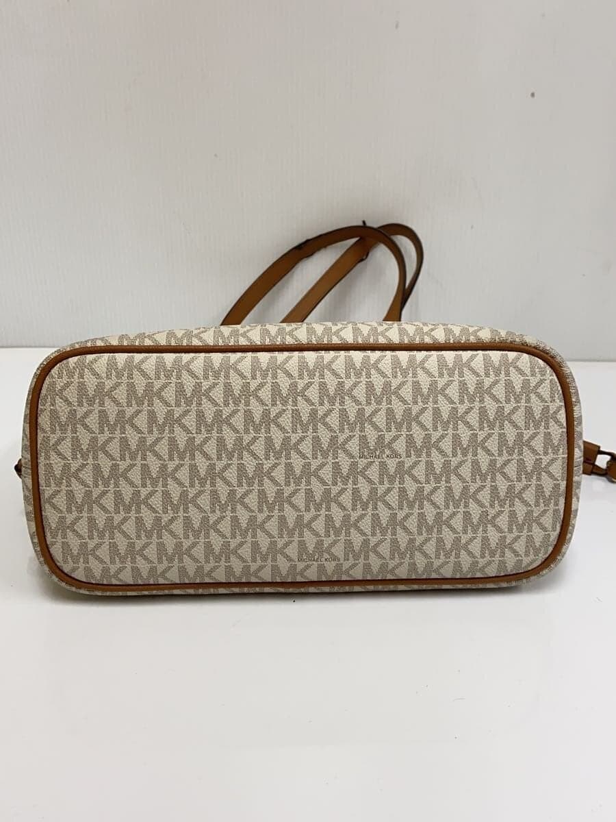 MICHAEL KORS handbag leather WHT all-over pattern DI-1805 4