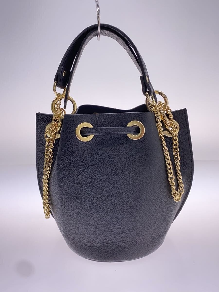 MARCO BIANCHINI Shoulder Bag Leather BLK 3