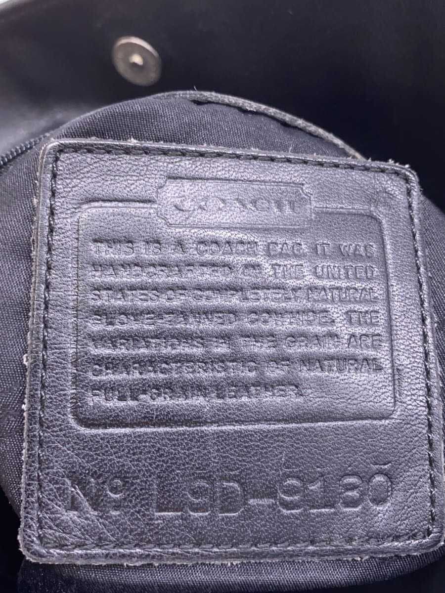 COACH Shoulder Bag Leather BLK 9180 5