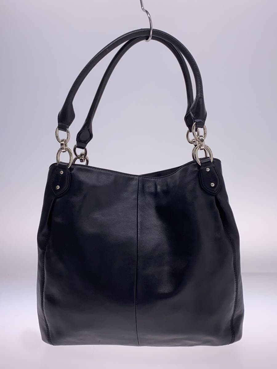 COACH Tote Bag_All Leather Leather BLK Solid 3