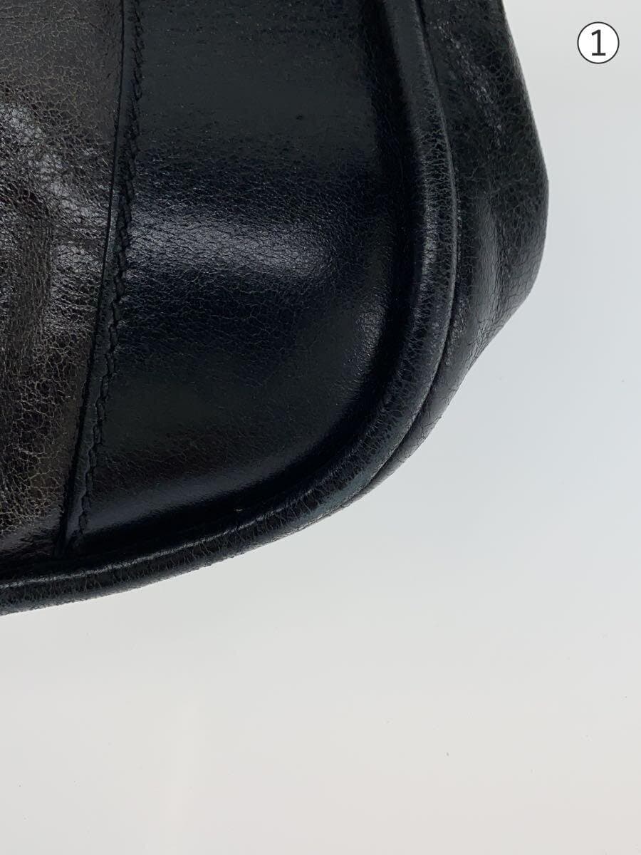 MIU MIU Shoulder Bag Leather BLK Solid 7