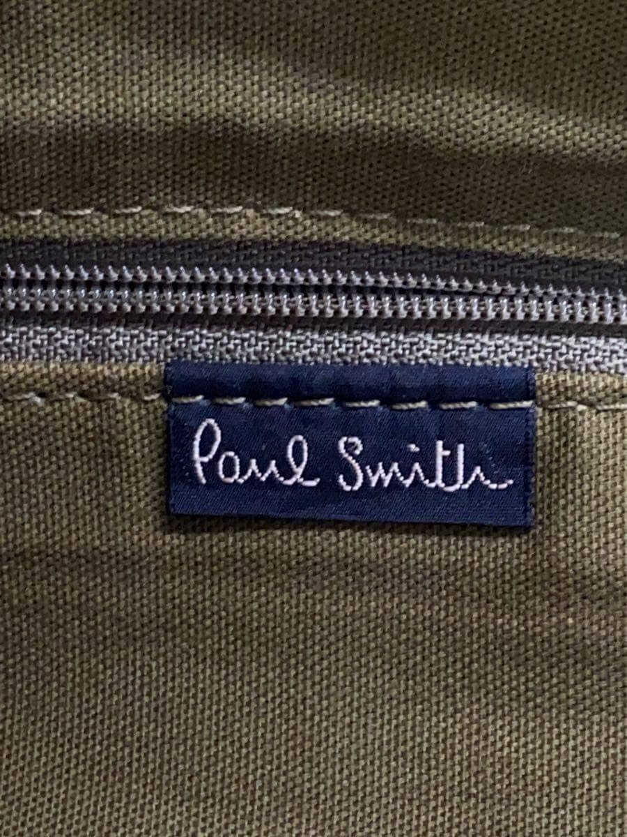 Paul Smith Shoulder Bag Canvas BRW Solid 5