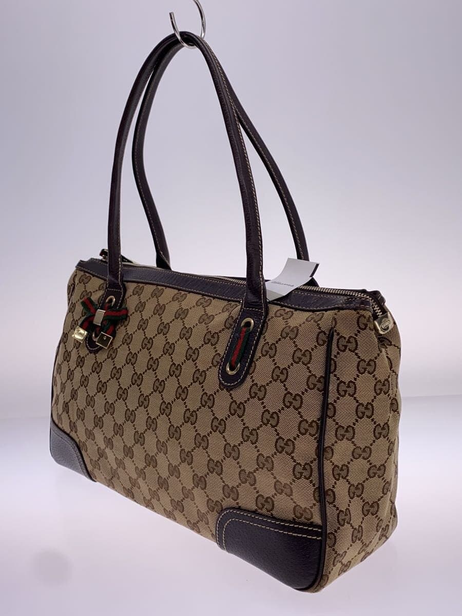 GUCCI Tote Bag Canvas BRW All Over Pattern 177052 2