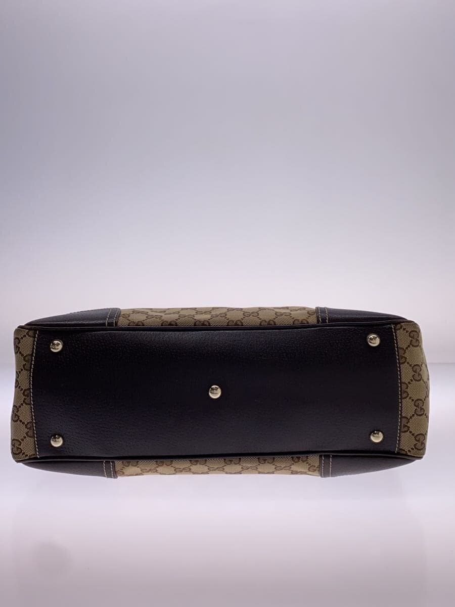 GUCCI Tote Bag Canvas BRW All Over Pattern 177052 4