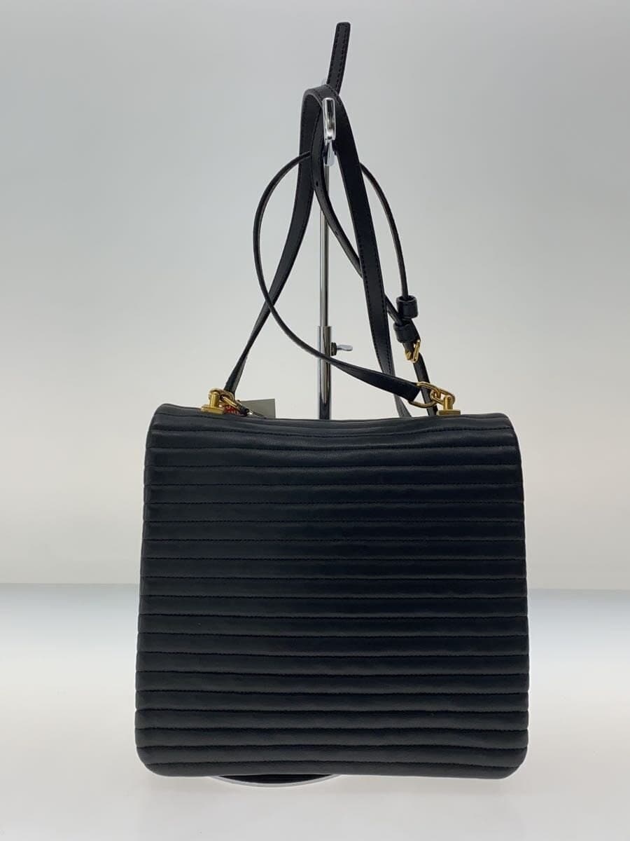 SONIA RYKIEL Shoulder Bag Leather BLK Solid 3