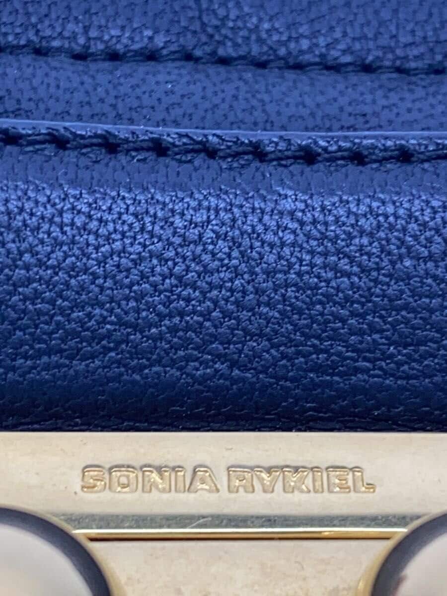 SONIA RYKIEL Shoulder Bag Leather BLK Solid 5