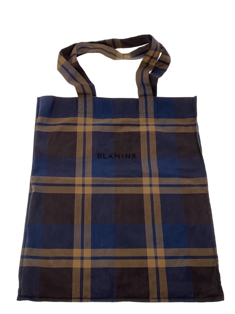 BLAMINK Tote Bag NVY Check