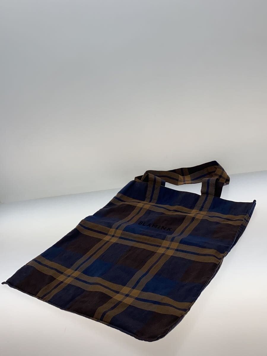 BLAMINK Tote Bag NVY Check 2