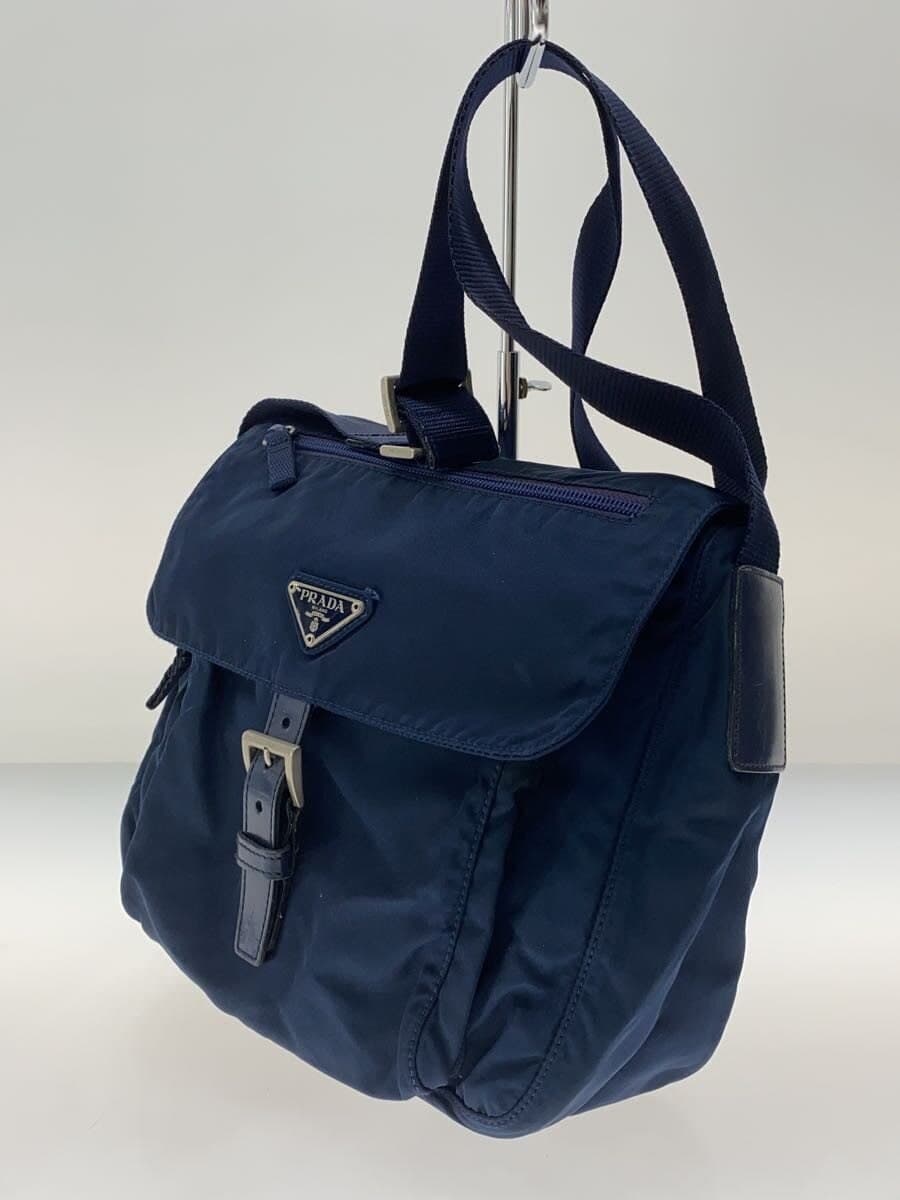 PRADA Shoulder Bag Nylon NVY Solid B8994 2