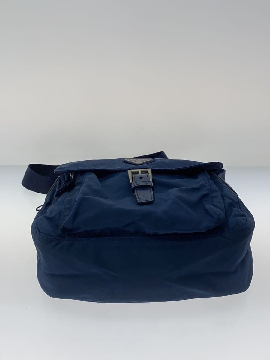 PRADA Shoulder Bag Nylon NVY Solid B8994 4