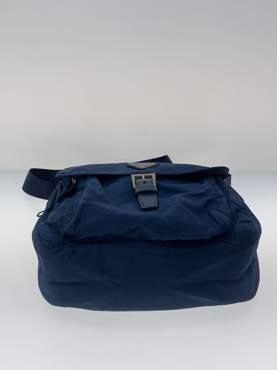 PRADA Shoulder Bag Nylon NVY Solid B8994 4