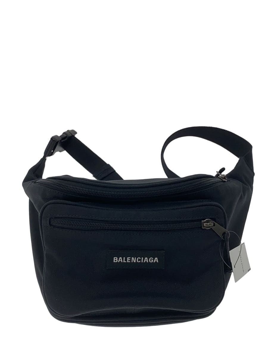 BALENCIAGA Waist Bag BLK Solid