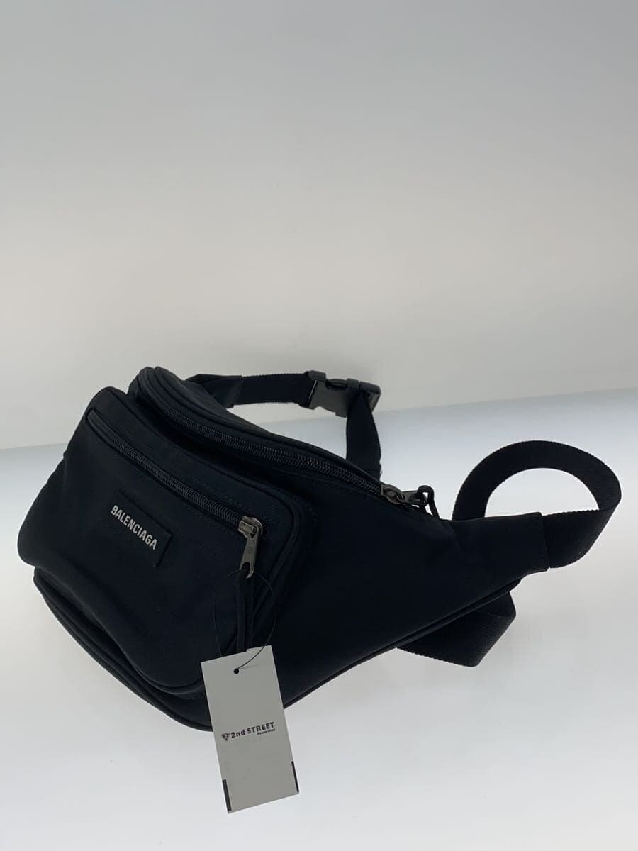 BALENCIAGA Waist Bag BLK Solid 2