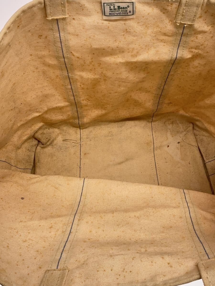 L.L.Bean Tote Bag Canvas BEG 6
