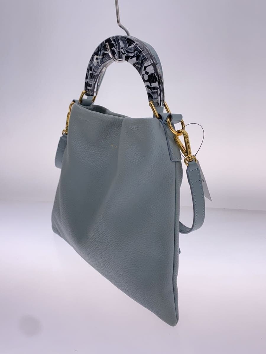 MARNI Handbag Leather BLU Solid SCMP0063U0 2